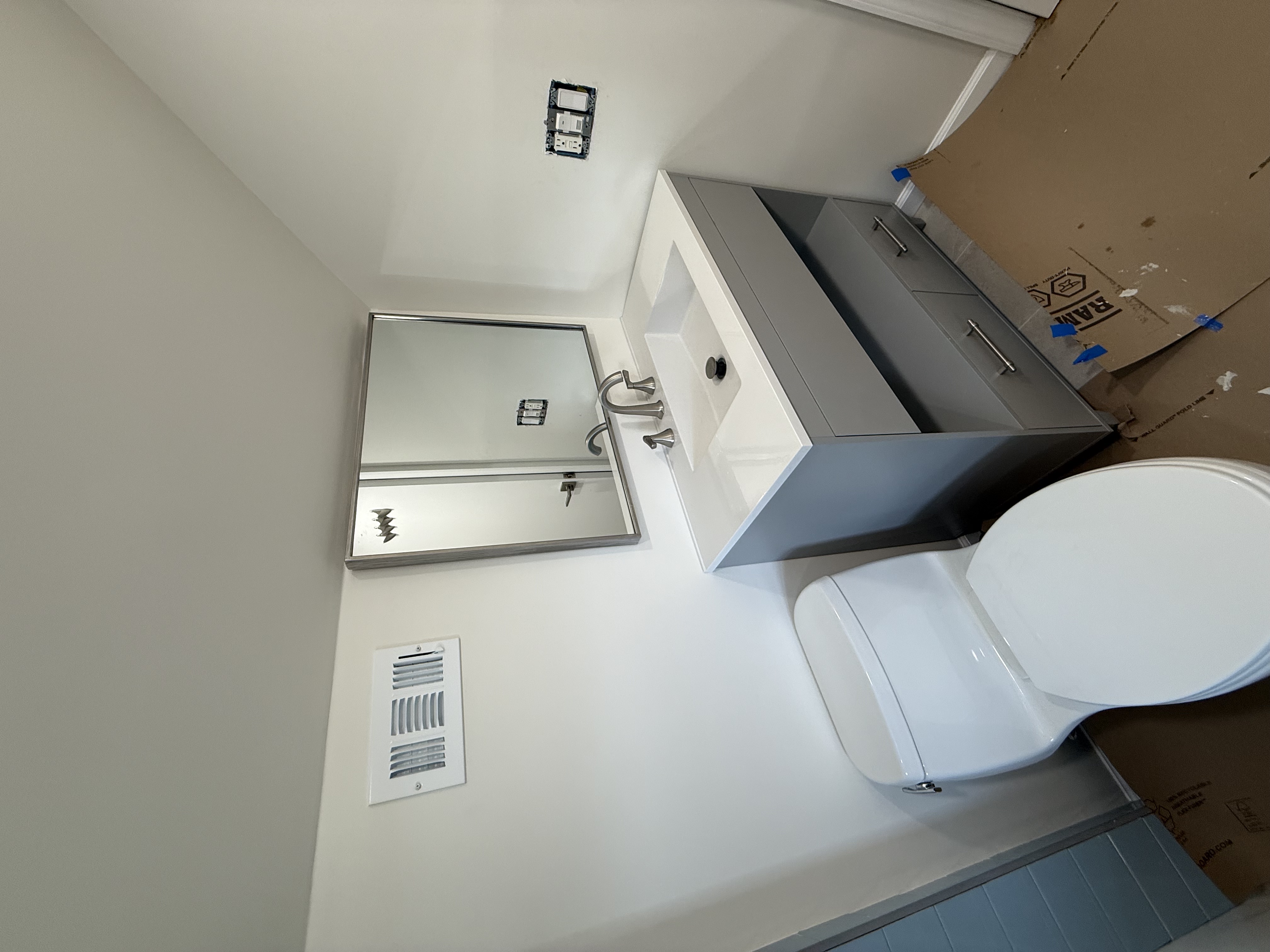 New Jersey Bathroom Reimagined: Modern Update for a Dated Space - Bathroom Renovation project in New Providence, NJ by La Vaca General Contractors