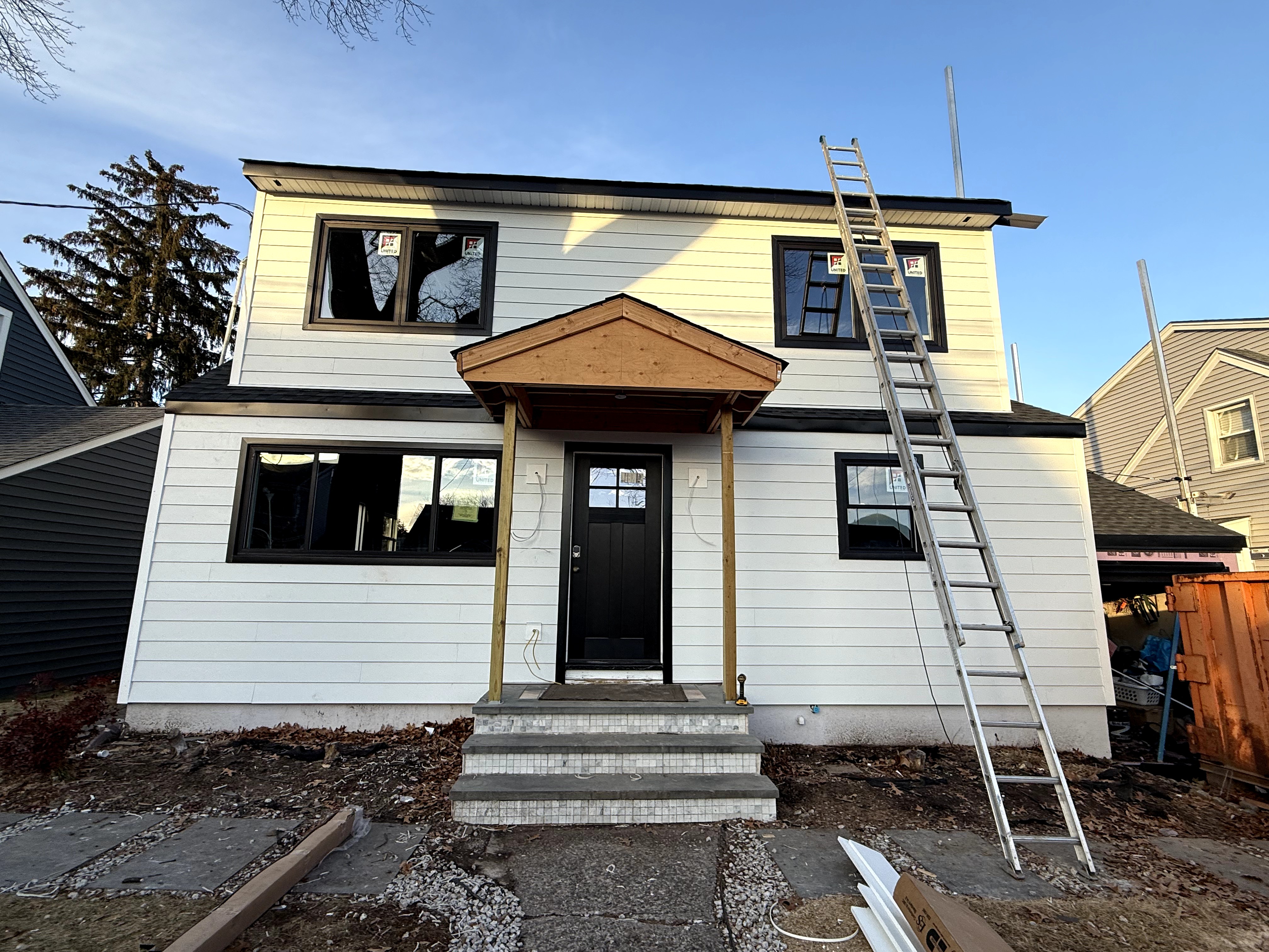 Two story home after second story addition and renovation in New Jersey