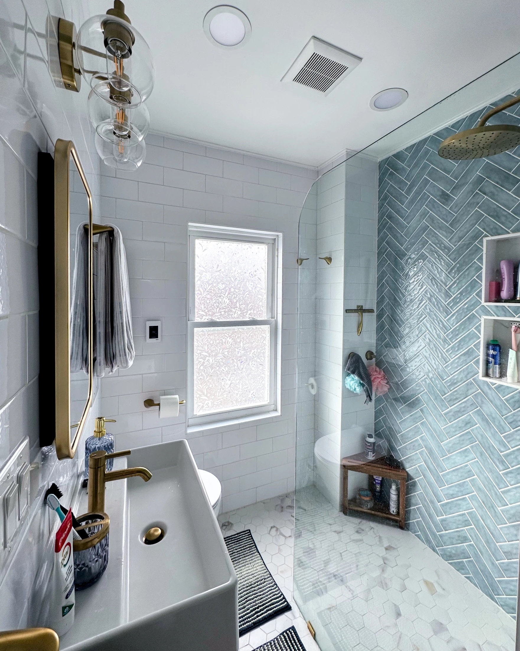 Modern Bathroom Oasis in Rahway, NJ: From Drab to Dreamy - Bathroom Renovation renovation project in Rahway, NJ by La Vaca General Contractors