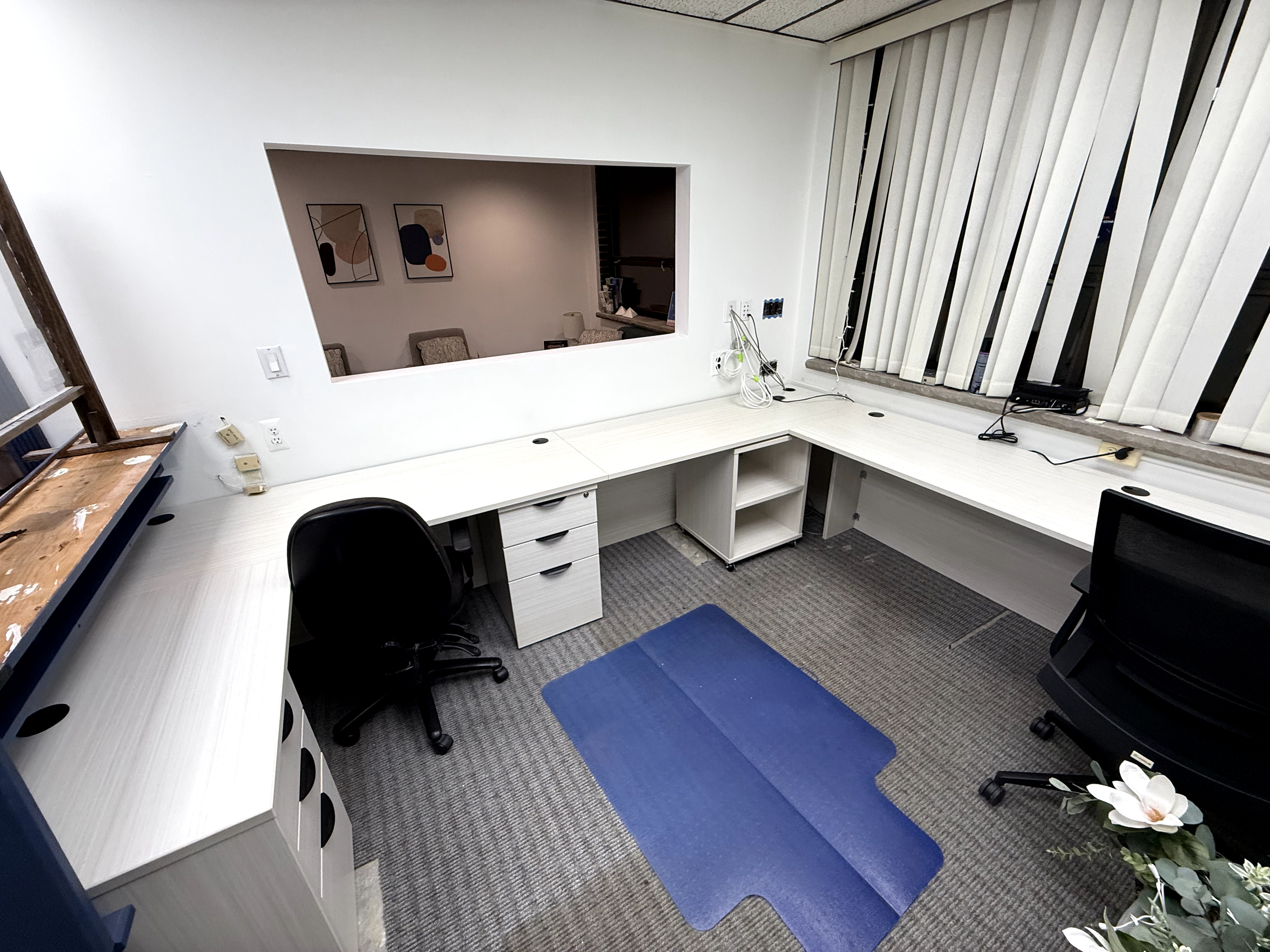 Rochelle Park Office Oasis: From Clutter to Custom Clarity - Custom Living Space renovation project in Rochelle Park by La Vaca General Contractors